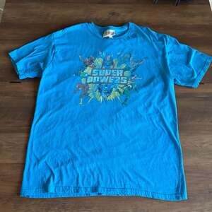 DC Comics Super Powers T-Shirt Blue Graphic Tee